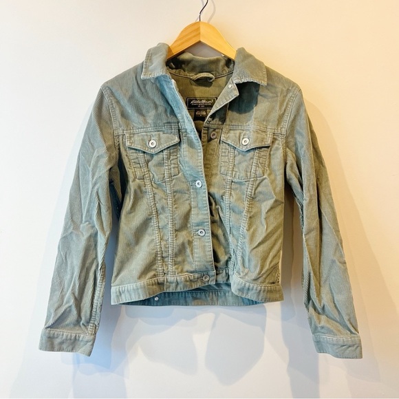 Eddie Bauer Green Corduroy Jacket - Picture 1 of 4